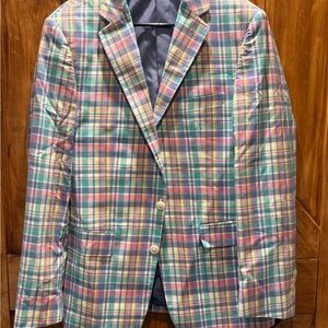 Alan Flusser Vibrant Plaid Blazer 40R
